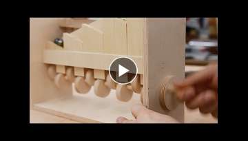 Awesome Woodworking Lift Idea! / Marble lifter / woodcrafts toy / mechanism