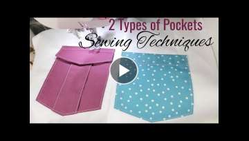 Sewing Tips andTricks # 49 | How to Sew Some Types of Pockets | Sewing Techniques