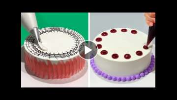 Stunning Cake Decorating Technique Like a Pro | Most Satisfying Chocolate Cake Decorating Recipes