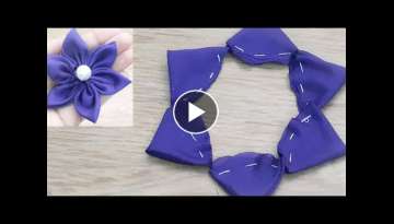 Amazing Fabric Art|DIY Fabric flowers|Hand embroidery designs|Cloth flowers making|Quicky Crafts