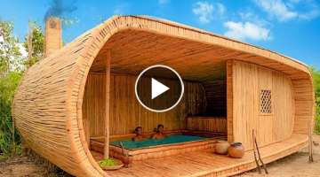 No Talking Build Most Bamboo Living House Villa And Swimming Pools Inside