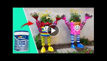 Awesome Ideas | How To Make Beautiful Planters Pots Garden with Plastic Bottles Garden Ideas