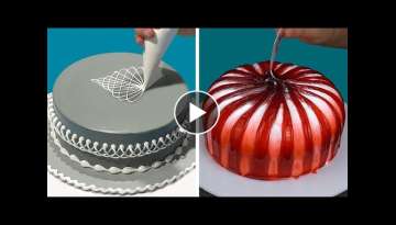 Stunning Cake Decorating Technique Like a Pro | Most Satisfying Chocolate Cake Decorating Ideas #...