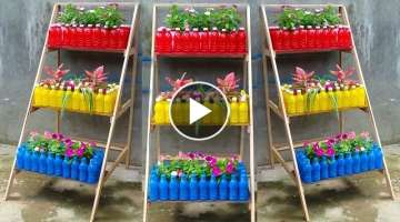 Creator Garden, Recycle Plastic Bottles To Make Three-Tier Flower Pots For Your Garden