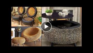 Top Outdoor Tire Seats | Recycle Old Ties For Home Furniture | Tire Decor With Rope Ideas