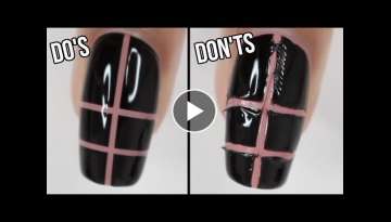 DOs & DON’Ts: striping tape nail art | how to use striping tape