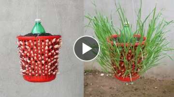 Tips for growing garlic quickly with many roots in Plastic Wastebasket
