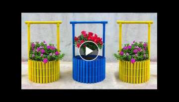 Recycle Plastic Tubes Into Beautiful Flower Pots for Lovely Garden | Wonderful Garden