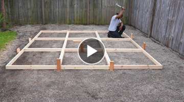 Making Extra Large Concrete Pavers ( DIY concrete patio )