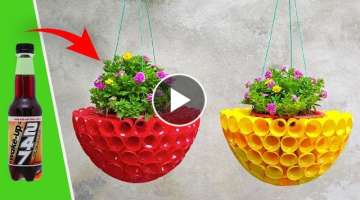 DIY Vertical Planter Pots | Recycle Plastic Bottles into Hanging Garden Flower Pots